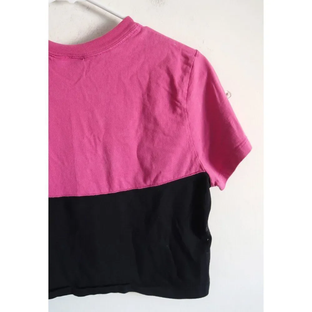 Colorblock Nike Crop Top Tee - Size Medium